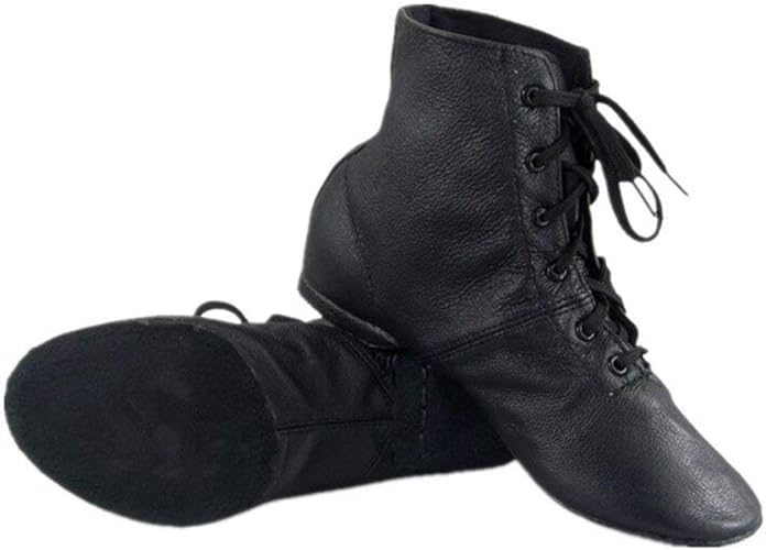 Photo 1 of Size 8W - Men’s Practice Dancing Shoes Soft Leather Flat Jazz Boots