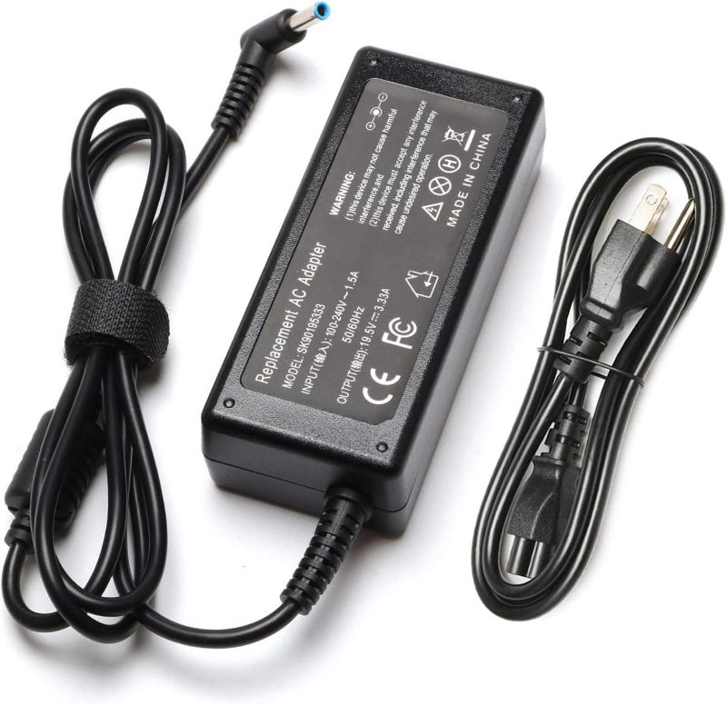 Photo 1 of 65W Laptop Charger for HP EliteBook Charger 840 850 845 830 820 G9 G8 G7 G6 G5 G4 G3 / ProBook 450 430 440 446 455 470 640 650 745 735 725 755 Power Cord