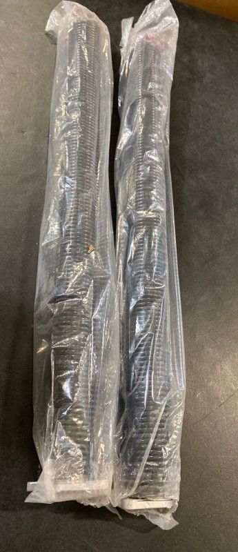 Photo 2 of Pair of 2" Garage Door Torsion Springs Set with Non-Slip Winding Bars&Gloves, High Quality Precision Electrophoresis Oil-Free Black Coated for Replacement, MIN 16,000 Cycles (0.262x2''x32'') 0.262X2"X32"