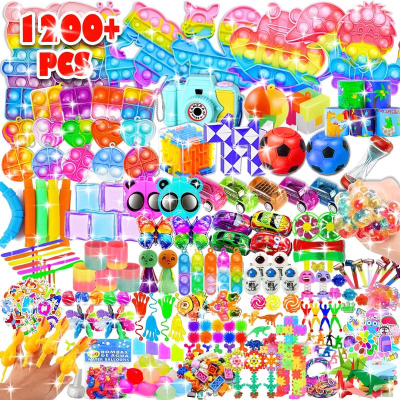Photo 1 of 1200+Party Favors for Kids Fidget Toys Pack Bulk Prize Box Treasure Box Goodie Bag Stuffers Carnival Prizes Classroom Rewards Pinata Fillers for Kids