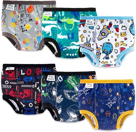 Photo 1 of (2T-6T) Max Shape 6 Pack Potty Training Underwear for Boys,Washable Baby Boy Toilet Training Pants Training Underwear Fit 2T-6T