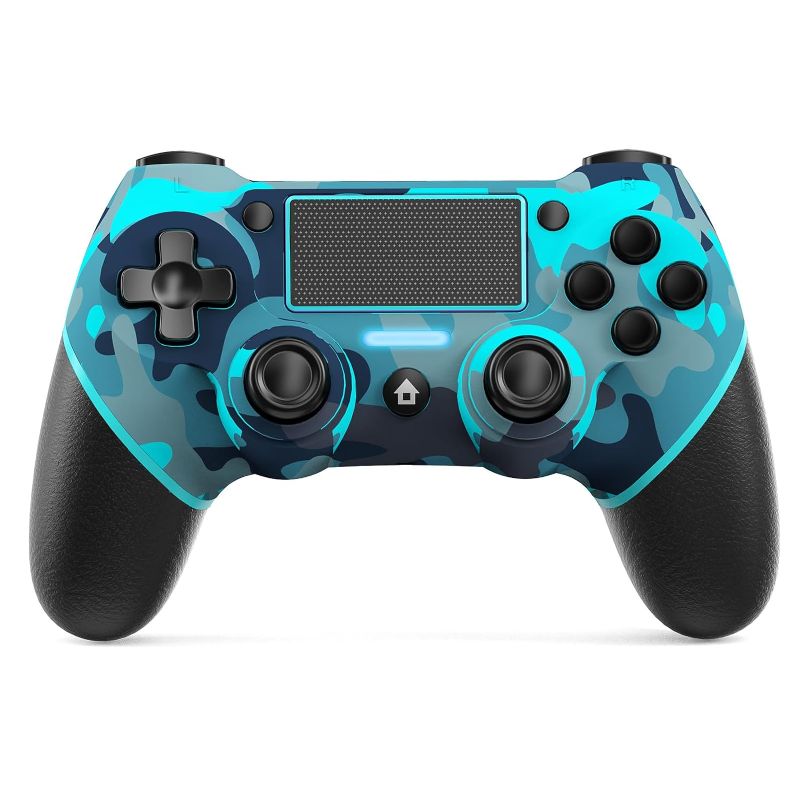 Photo 1 of JORREP Wireless Controller for PS4, Remote Controller Compatible with PS-4/Slim/Pro, Wireless Gams Controller with Dual Vibration, 6-Axis Motion, Audio Function, Mini LED Indicator