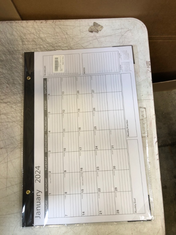 Photo 2 of Desk Calendar 2024 12 Month desk pad calendars 17" x 12"