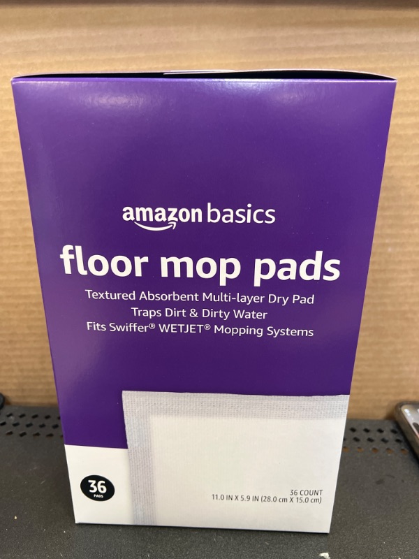 Photo 2 of Amazon Basics Dry Floor Mop Pads, 36 Count (Previously Solimo)