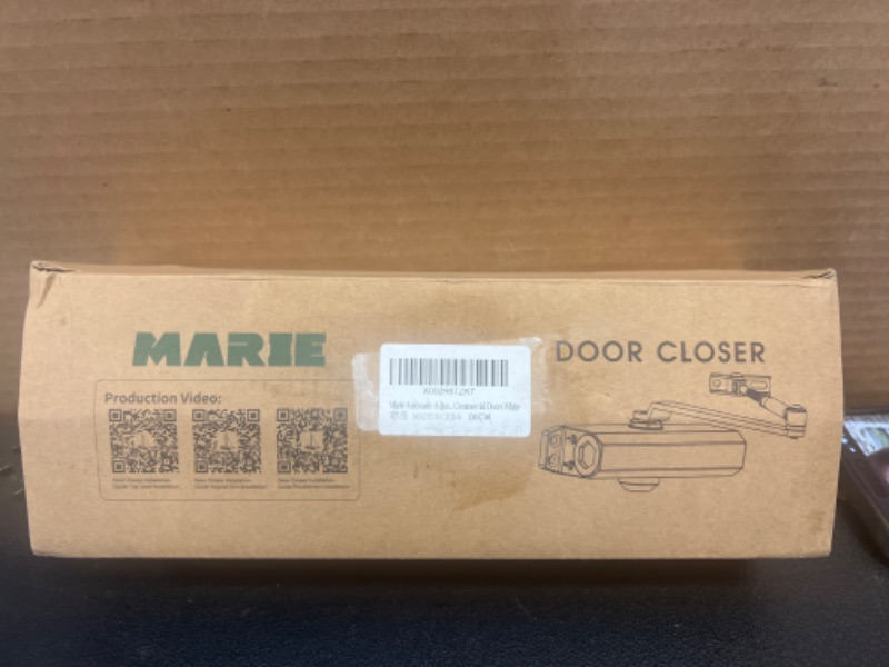 Photo 2 of Marie Hold Open Door Closer Applies Regular,Top Jamb Mounting,Adjustable Automatic Size 3 Door Closer for 88-143 lbs Residential and Commercial Medium Doors Size 3 White