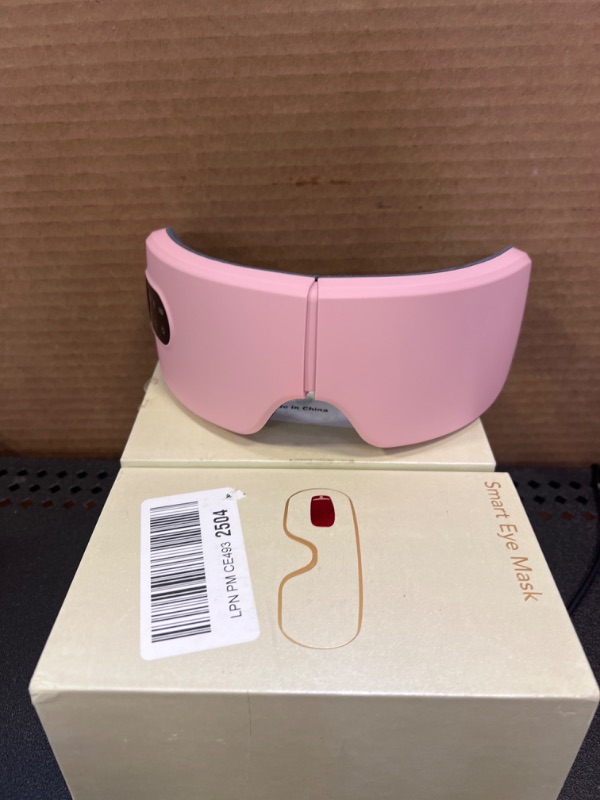 Photo 2 of  Eye Massager with Heat and Vibration with Massage and Voice Prompt Function with Bluetooth Music Eye Protector Rechargeable Eye mask to Relieve Eye Fatigue and Dark Circles?Pink?