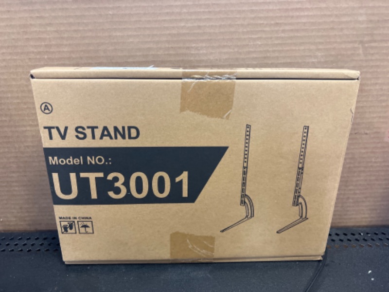 Photo 2 of Universal Table Top TV Stand for Most 27 30 32 37 40 43 47 50 55 60 65 Inch Plasma LCD LED Flat or Curved Screen TVs with Height Adjustment, VESA Patterns up to 800x500 mm, 88 lbs