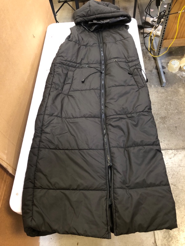 Photo 1 of Black Sleeveless Puffer Jacket, Small