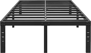 Photo 1 of Queen Metal Bed Frame, 16 Inch, Black, Easy Assembly, No Box Spring Needed
