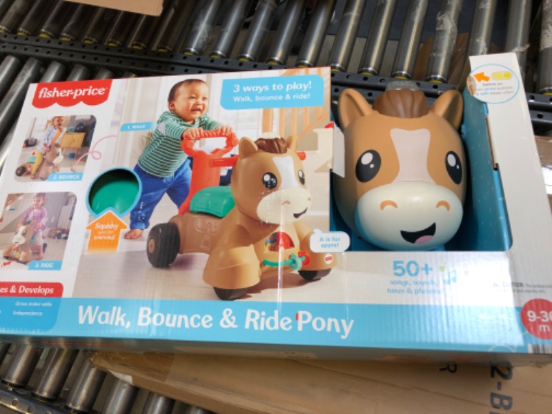 Photo 2 of Fisher-Price Walk Bounce & Ride Pony, Infant to Toddler Musical Walker and Ride-on Toy