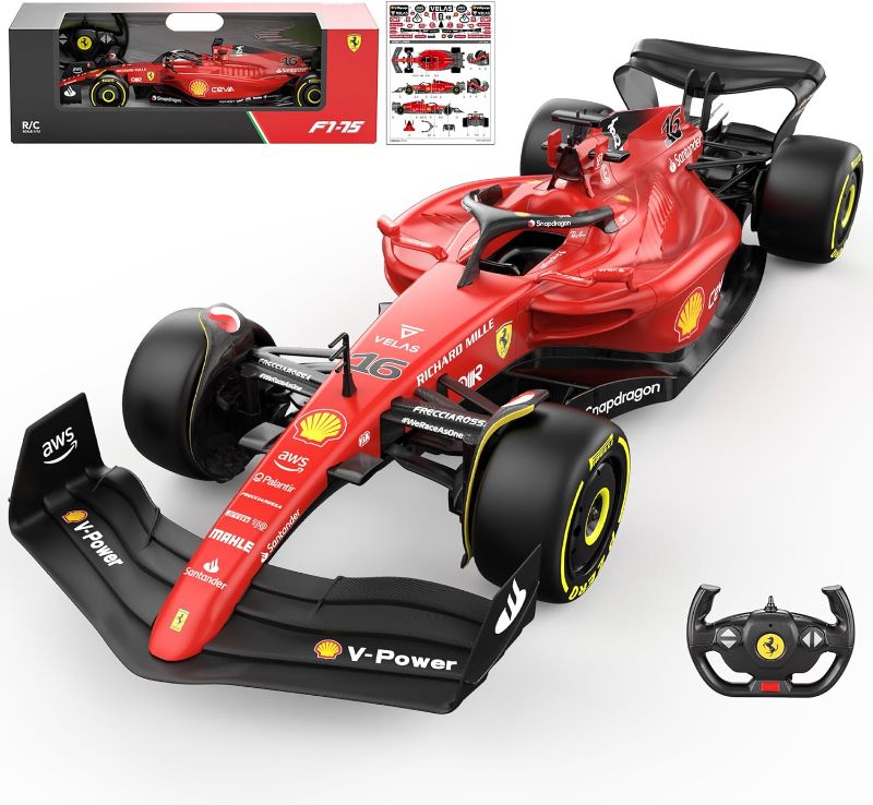 Photo 1 of Authentic Licensed 1:12 Ferrari F1 75 Remote Control Car - F1 Collection RC car Series for Kids and Adults - 2.4GHz RC Car for Gift (1:12 Ferrari F1 75)
