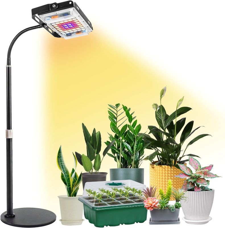 Photo 1 of LBW Grow Light for Indoor Plants, Full Spectrum Desk LED Plant Light, Small Grow Lamp with On/Off Switch, Height Adjustable, Flexible Gooseneck, Ideal for Indoor Growth
