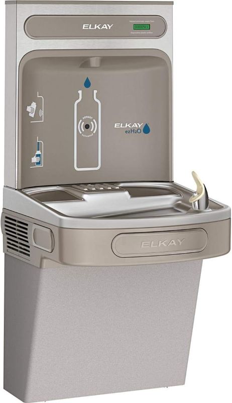 Photo 1 of Elkay EZS8WSLK EZH2O Bottle Filling Station with Single ADA Cooler, Non-Filtered 8 GPH, 46.30 x 18.30 x 19.00 inches, Light Gray Granite