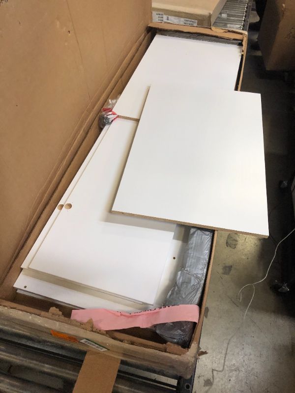 Photo 2 of Elite 2-Shelf Engineered Wood Freestanding Wardrobe Cabinet in White (32 in. W x 65 in. H x 20 in. D)
