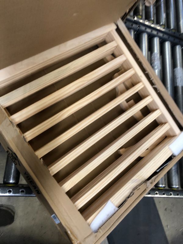 Photo 1 of YOCAN Wooden Freestanding Dog Gates for The House,Dog Gates for Doorways, Stairs,Wood Dog Fences Indoor Pet Gate,Step Over Fence-4 Panel 24” 4 Panel 24” Wood