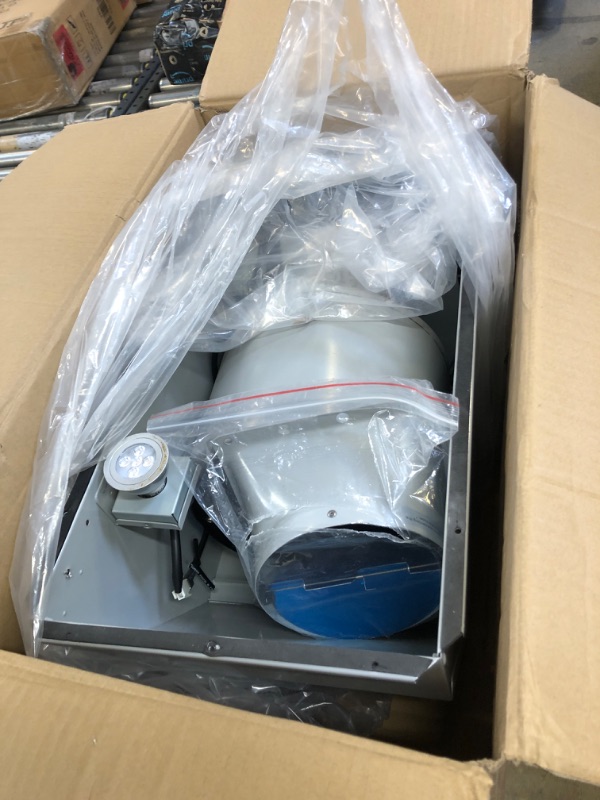 Photo 1 of Range Hood Insert 20 Inch Stainless Steel with Baffle filters, 600 CFM Built-in Kitchen Hood, Convertible Vent Hood GU10 LED, 3 Speed Stove Exhaust Fan, Push Button Control