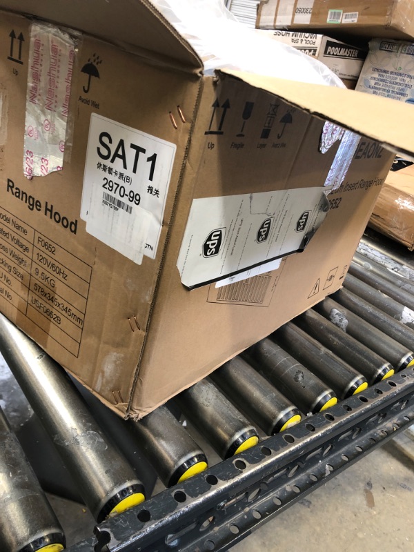 Photo 1 of Range Hood Insert 20 Inch Stainless Steel with Baffle filters, 600 CFM Built-in Kitchen Hood, Convertible Vent Hood GU10 LED, 3 Speed Stove Exhaust Fan, Push Button Control