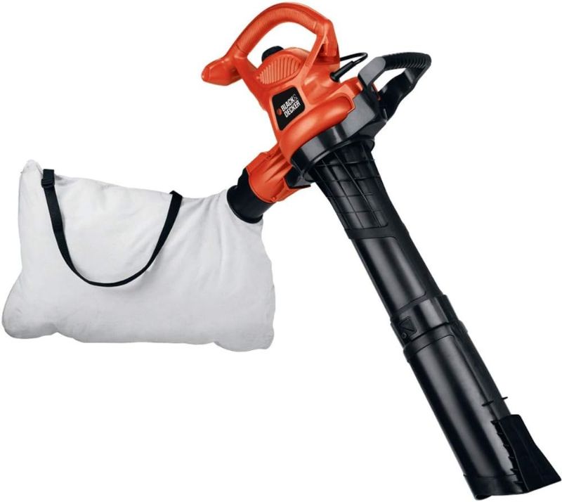 Photo 1 of BLACK+DECKER 3-in-1 Leaf Blower, Leaf Vacuum and Mulcher, Up to 230 MPH, 12 Amp, Corded Electric (BV3600) - missing bag 

