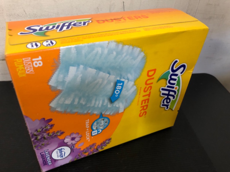 Photo 2 of Swiffer Dusters, Ceiling Fan Duster, Multi Surface Refills with Febreze Lavender, 18 Count 18 Count (Pack of 1) Duster