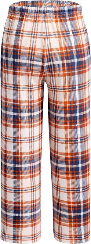 Photo 1 of  Pajama Pants Long Sleep Pants Soft Elastic Waist Pajama Bottoms Plaid Lounge Pants  men