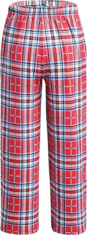 Photo 1 of  Pajama Pants Long Sleep Pants Soft Elastic Waist Pajama Bottoms Plaid Lounge Pant 