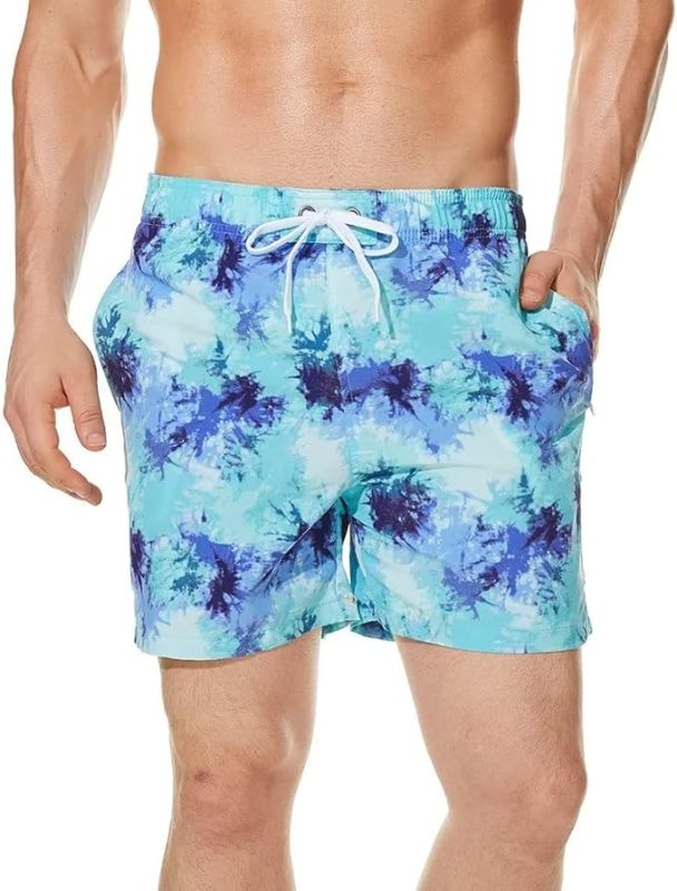 Photo 1 of Men's Swim Trunks Quick Dry Beach Board Shorts with Zipper Pockets and Mesh Lining Bathing Suit Swimwear
 32