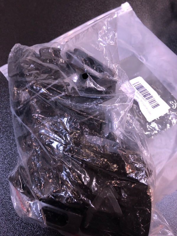 Photo 1 of  Plastic Heavy Duty Cascading Mini Hooks for Velvet Hangers Space Saver Closet Organizer, Black 