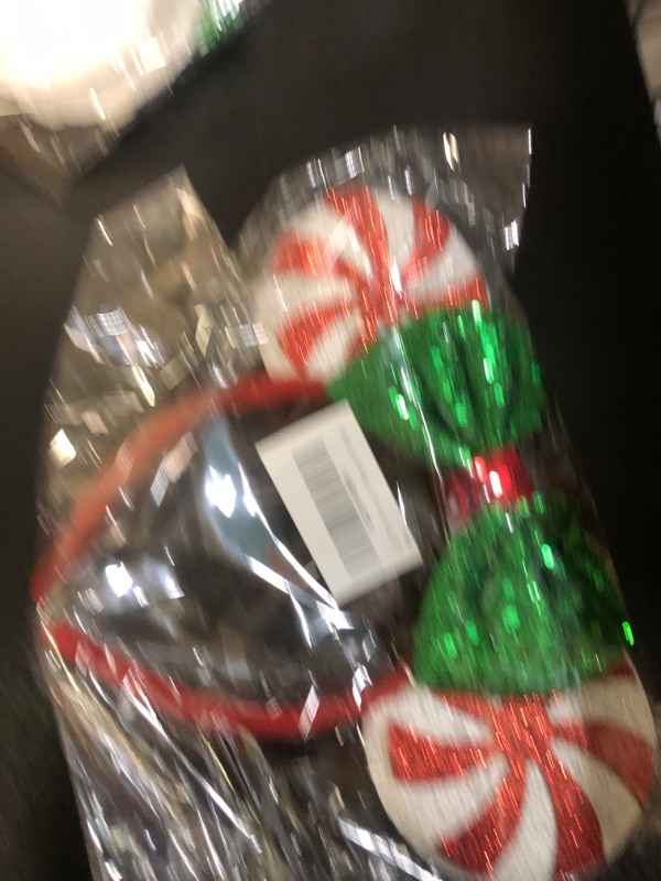 Photo 2 of CLGIFT Christmas Red Peppermint Candy Minnie Ears