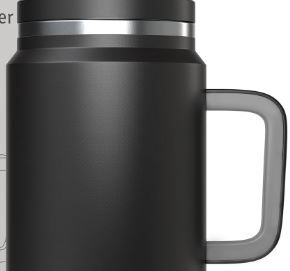 Photo 1 of  Tumbler With Handle, Spill Proof Water Bottles With Straw (Black 