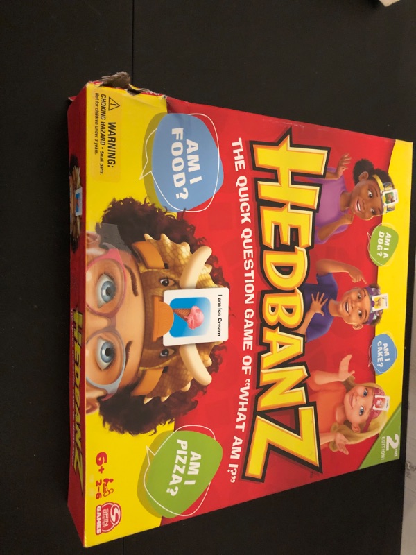 Photo 2 of Spin Master Games, Hedbanz 2023 Edition with New Cards, Picture Guessing Board Game, Family Games, Games for Family Game Night, Kids Games for Ages 6+