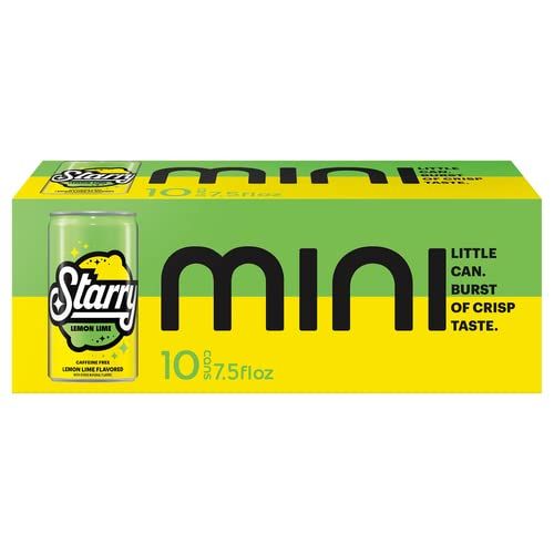 Photo 1 of Starry 1pack--- 10-pcs 7.5 Oz Lemon Lime Mini Cans---  exp date 01/2025
