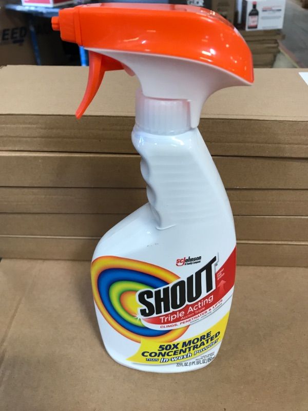 Photo 2 of 1pc--SC Johnson Shout Laundry 22Oz Stain Remover Spray 