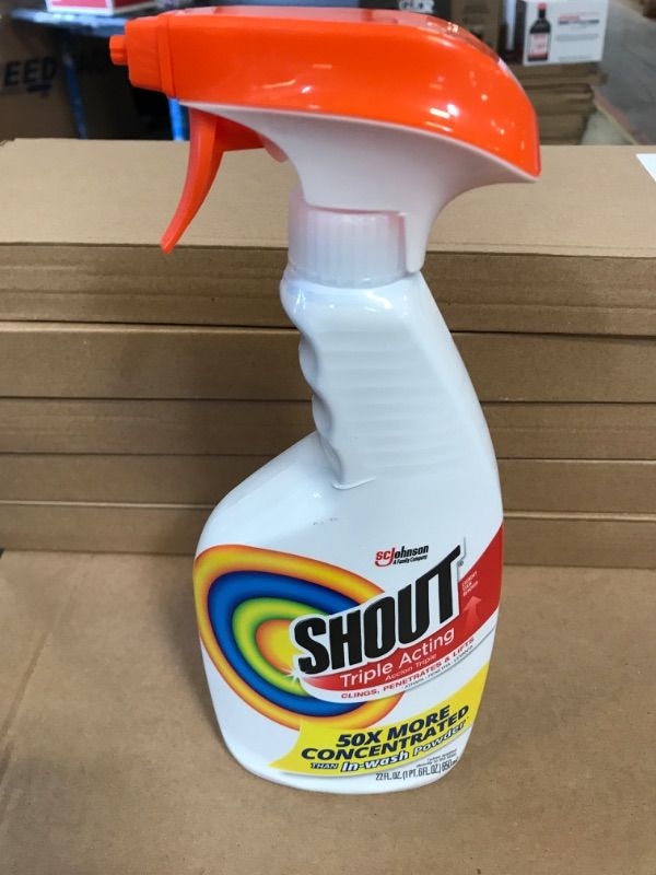 Photo 1 of 1pc--SC Johnson Shout Laundry 22Oz Stain Remover Spray
