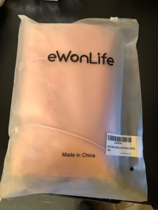 Photo 1 of eWonLife Travel Makeup Bag, Toiletry Bag Women Travelling, Cosmetic Bag 4 in 1 Portable with Large Capacity, Detachable Makeup Pouch Case, Waterproof and Breathable Makeup Organizer(Pink)