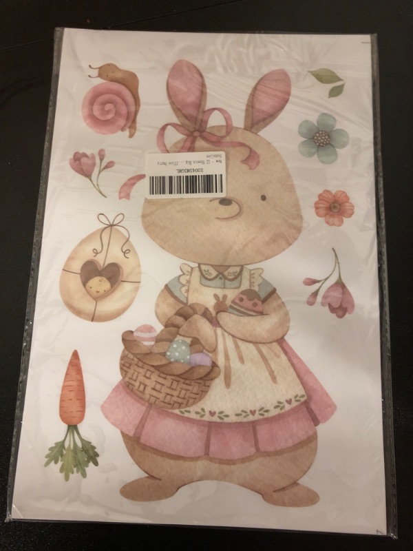 Photo 2 of 12 Sheets Big Size Easter Window Clings Easter Decor Easter Decorations Cute Bunny Eggs Window Decals Easter Eggs Flowers Window Sticker Home School Office Party Supplies https://a.co/d/7qWw13w