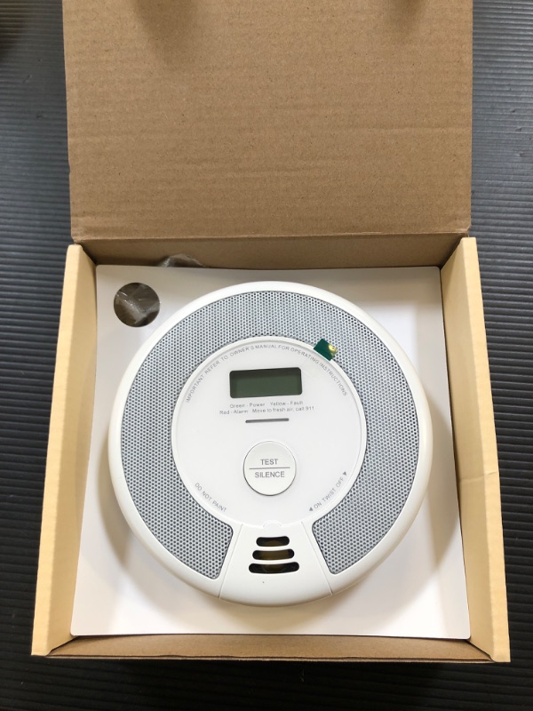Photo 1 of X-Sense 10-Year Battery Combination Smoke Carbon Monoxide Alarm Detector with Large LCD Display (Standalone Model)