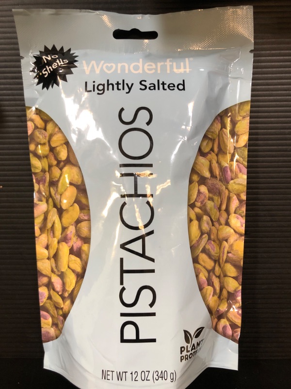 Photo 3 of Wonderful Pistachios No Shells, Lightly Salted Nuts, 12 Ounce Resealable Bag, Protein Snacks, Gluten Free, Healthy Snack Lightly Salted 12 Ounce (Pack of 1)