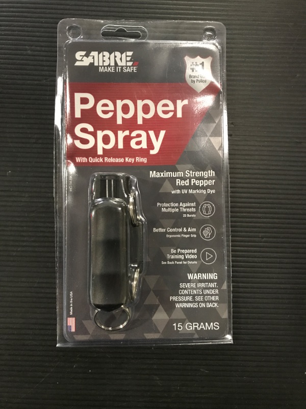 Photo 2 of 3-In-1 Key Case Pepper Spray W/ Quick Release Key Ring (Sabre)