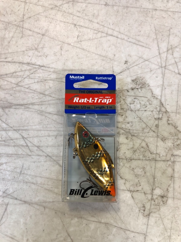 Photo 2 of Bill Lewis Lures Lifelike Vibrations Rat-L-Trap 1/2 OZ Lipless Crankbait Fishing Wobble Sinking Lure for Black Bass, Trout, Walleye, Pike, Salmon, Penny Perch