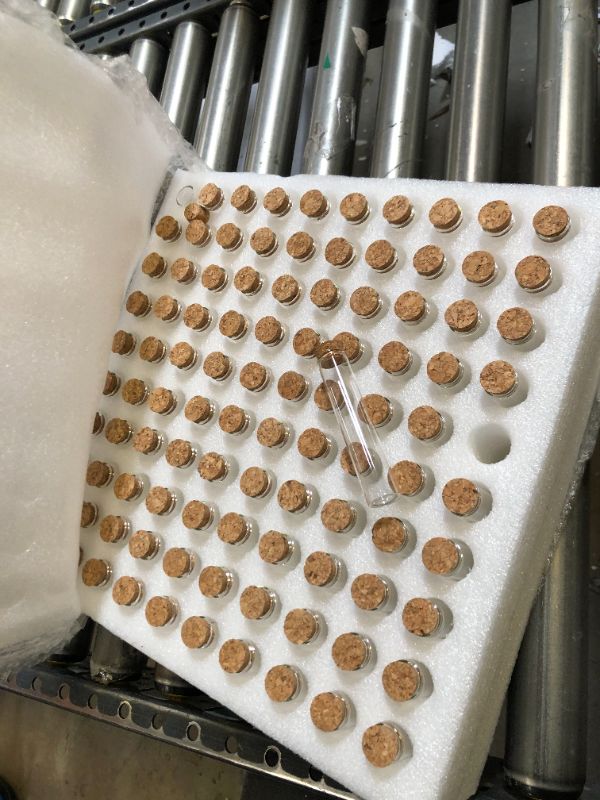 Photo 1 of 100pk of small cork stopped vials 