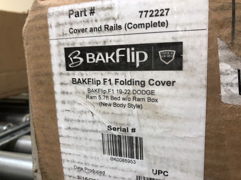 Photo 6 of BAK BAKFlip F1 Hard Folding Truck Bed Tonneau Cover | 772227 | Fits 2019 - 2023 Dodge Ram 1500, Does Not Fit w/ Multi-Function (Split) Tailgate 5' 7" Bed (67.4") BAKFlip F1 | Hard Folding 5' 7" Bed