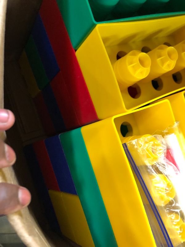 Photo 1 of Kids Adventure Jumbo Blocks - (42) Piece Big Blocks with Non-Toxic Reusable Markers- 8" x 4" and 4" x 4" Large Building Blocks for Toddlers -Made in The USA - Safe Plastic Blocks Jumbo Blocks