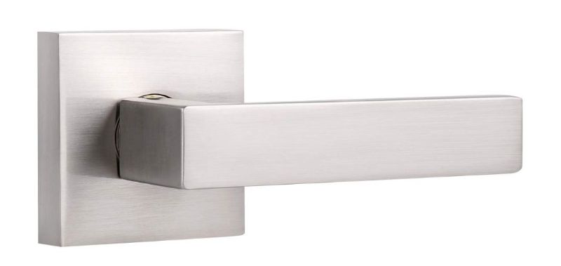 Photo 1 of 1 Pack Right/Left Handed Single Side Door Handle - Satin Nickel