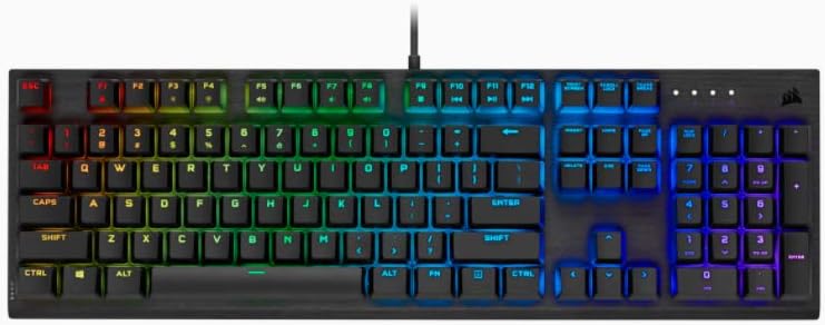 Photo 1 of Corsair Wired K60 RGB Pro Mechanical Gaming Keyboard - CHERRY Mechanical Keyswitches - Durable AluminumFrame - Customizable Per-Key RGB Backlighting, Black
