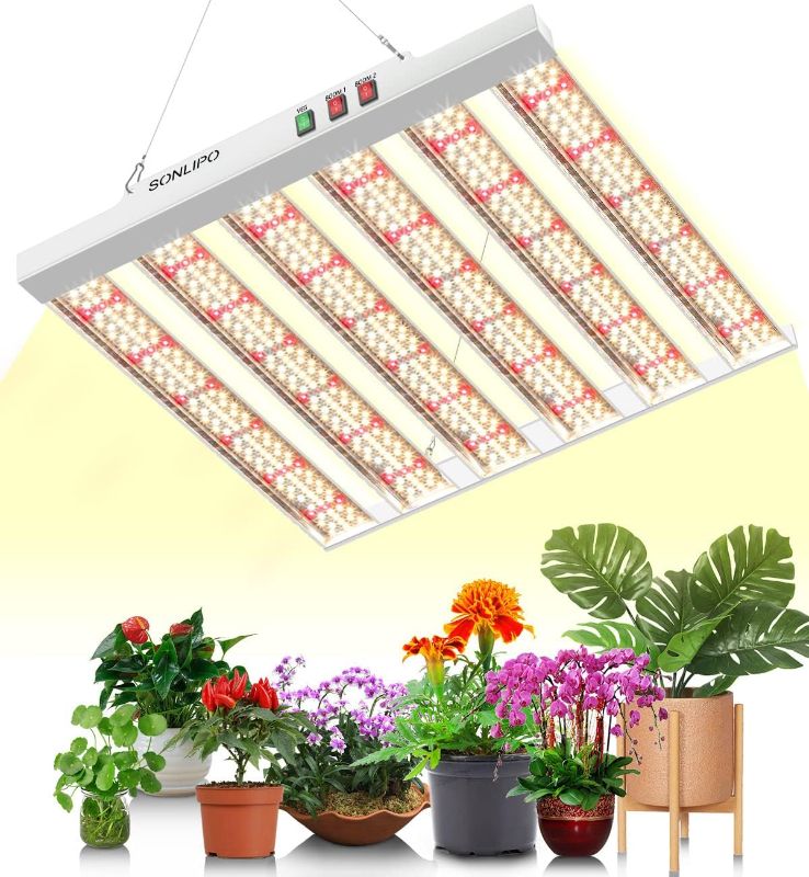 Photo 1 of 2024 New SPF2000 200W LED Grow Light 3x3ft Coverage with New Diodes & IR Lights Full Spectrum Veg Bloom Growing Lamps for Indoor Plants Seeding Flower Led Plant Light Fixture
