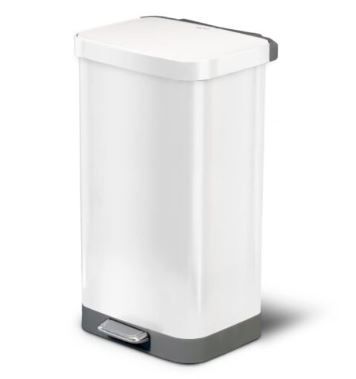 Photo 1 of Glad Stainless Steel Step Trash Can with Clorox Odor Protection 