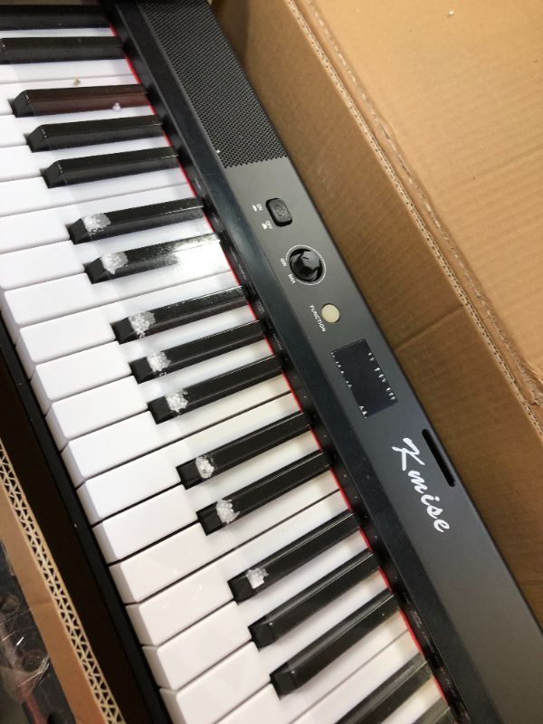 Photo 4 of Kmise Digital Piano 88 Key Full Size Semi Weighted Electronic Keyboard with Music Stand