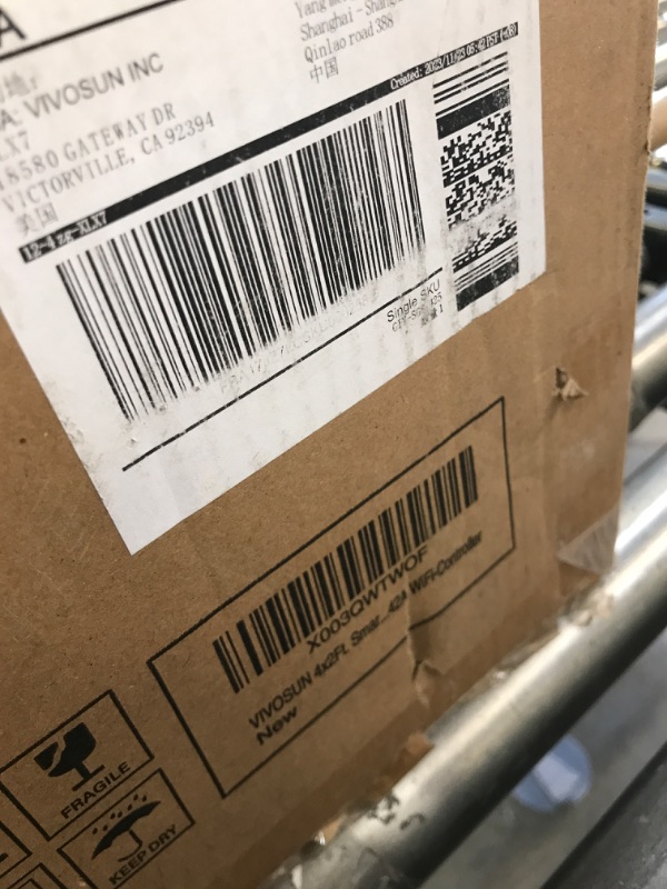 Photo 4 of VIVOSUN GIY Smart Grow Tent System 4x2, WiFi-Integrated Grow Tent Kit, with Automate Ventilation and Circulation, Schedule Full Spectrum 200W LED Grow Light, and GrowHub E42A Controller 48"x24"x60"