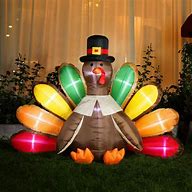 Photo 1 of 11.5FT Thanksgiving Inflatables Archway Decorations, Thanksgiving Arch Blow up Turkey Inflatable Yard Decoration with Built-in LED Lights for Outdoor Indoor Lawn Yard Thanksgiving Decorations