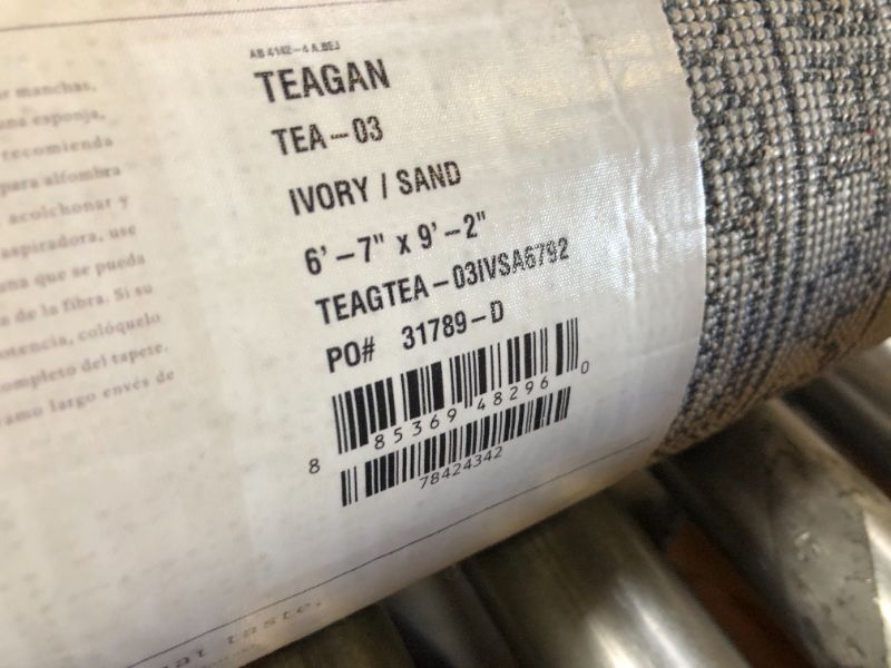 Photo 2 of Loloi II Teagan TEA-03 6'7" x 9'2" Ivory and Sand Area Rug
